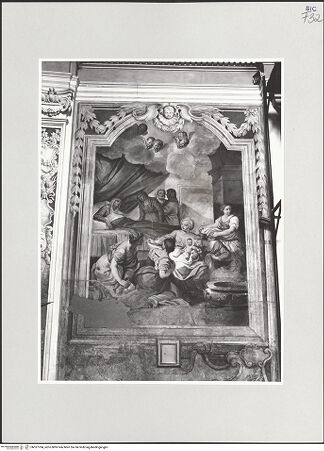 Vorderseite von Foto Marburg [https://www.deutsche-digitale-bibliothek.de/content/lizenzen/rv-ez/] Szenen aus dem Alten und Neuen TestamentGeburt Mariä - Gesamtansicht, bh537784_recto. Foto: Tölke, Michael.