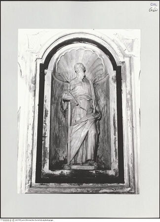 Vorderseite von Soprintendenza BAS Cosenza [https://www.deutsche-digitale-bibliothek.de/content/lizenzen/rv-ez/] Die heiligen Petrus und Paulus - Heiliger Paulus, bh537832_recto. Foto.