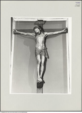 Vorderseite von Foto Marburg [https://www.deutsche-digitale-bibliothek.de/content/lizenzen/rv-ez/] Kruzifix - Gesamtansicht, bh537982_recto. Foto: Haag, Paul.