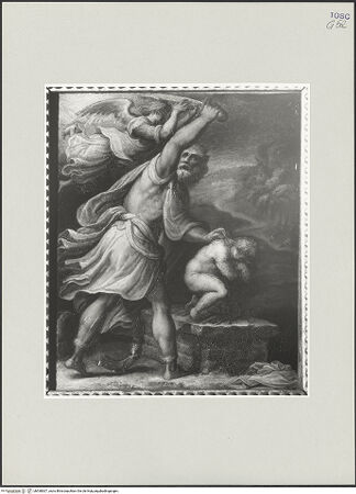 Vorderseite von Foto Marburg [https://www.deutsche-digitale-bibliothek.de/content/lizenzen/rv-ez/] Hochaltar (Altare Vasari)Vorderseite - Opferung Isaaks, bh538007_recto. Foto: Gloc, Jan.