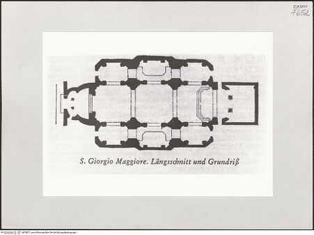 Vorderseite von unbekannt [https://www.deutsche-digitale-bibliothek.de/content/lizenzen/rv-ez/] San Giorgio Maggiore - Grundriß, bh538071_recto. Foto.