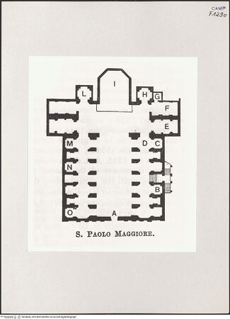 Vorderseite von unbekannt [https://www.deutsche-digitale-bibliothek.de/content/lizenzen/rv-ez/] San Paolo Maggiore - Grundriss, bh538080_recto. Foto.