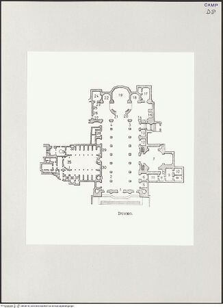Vorderseite von TCI [https://www.deutsche-digitale-bibliothek.de/content/lizenzen/rv-ez/] Duomo - Grundriss, bh538150_recto. Foto.