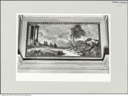 Vorderseite von Sopr. BAS ROMA [https://www.deutsche-digitale-bibliothek.de/content/lizenzen/rv-ez/] Landschaften mit Episoden aus der Vita des Propheten EliasDie Messe des Hl. Cyrillus - Gesamtansicht, bh538319_recto. Foto.