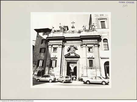 Vorderseite von Sopr. BAS ROMA [https://www.deutsche-digitale-bibliothek.de/content/lizenzen/rv-ez/] San Silvestro in CapiteFassade - Fassade zur Piazza di San Silvestro, bh539860_recto. Foto.