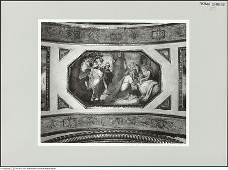 Vorderseite von Sopr. BAS ROMA [https://www.deutsche-digitale-bibliothek.de/content/lizenzen/rv-ez/] Zyklus zur Geburt Christi - Mitte: Anbetung der Könige, bh540642_recto. Foto.