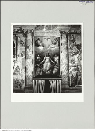 Vorderseite von Sopr. BAS ROMA [https://www.deutsche-digitale-bibliothek.de/content/lizenzen/rv-ez/] Schutzmantelmadonna und Dreifaltigkeit - , bh540645_recto. Foto.