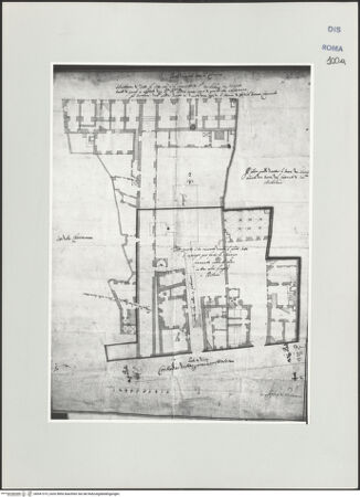 Vorderseite von Bösel, Richard [https://www.deutsche-digitale-bibliothek.de/content/lizenzen/rv-ez/] Grundriss des Klosterkomplexes Sankt Michael in Wien - , bh541315_recto. Foto.