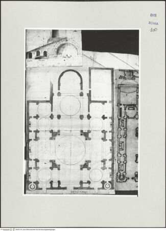 Vorderseite von Bösel, Richard [https://www.deutsche-digitale-bibliothek.de/content/lizenzen/rv-ez/] Grundriss von Sant'Alessandro in Mailand - , bh541319_recto. Foto.