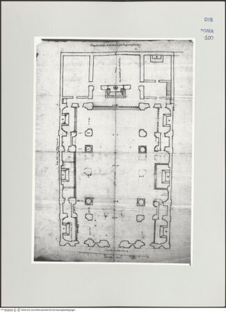 Vorderseite von Bösel, Richard [https://www.deutsche-digitale-bibliothek.de/content/lizenzen/rv-ez/] Grundriss von San Carlo ai Catinari in Rom - , bh541325_recto. Foto.