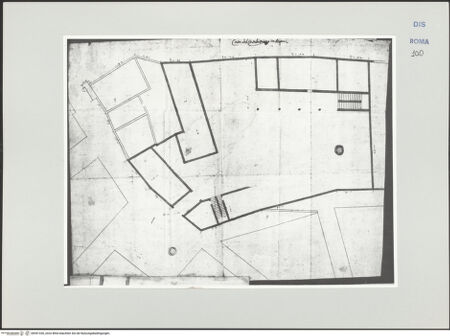 Vorderseite von Bösel, Richard [https://www.deutsche-digitale-bibliothek.de/content/lizenzen/rv-ez/] Grundriss eines Kirchengrundstücks in Acqui - , bh541330_recto. Foto.
