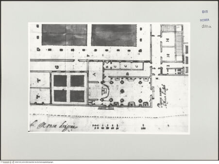 Vorderseite von Bösel, Richard [https://www.deutsche-digitale-bibliothek.de/content/lizenzen/rv-ez/] Detailgrundriss von San Carlo alle Mortelle in Neapel - , bh541333_recto. Foto.