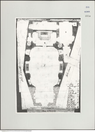 Vorderseite von Bösel, Richard [https://www.deutsche-digitale-bibliothek.de/content/lizenzen/rv-ez/] Grundriss der Kirche Santi Carlo e Filippo in Arpino - , bh541359_recto. Foto.