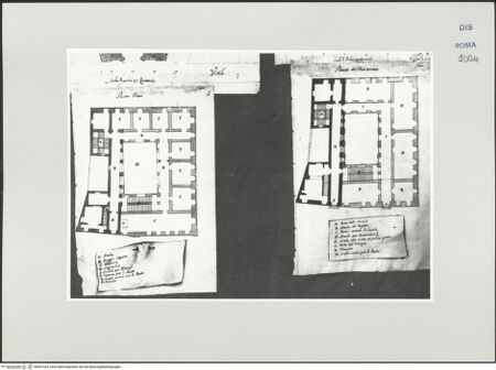 Vorderseite von Bösel, Richard [https://www.deutsche-digitale-bibliothek.de/content/lizenzen/rv-ez/] Grundriss des Collegio di Santi Carlo e Filippo in Arpino - , bh541363_recto. Foto.