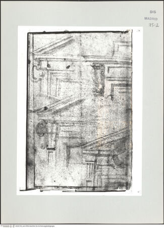 Vorderseite von Biblioteca Nacional [https://www.deutsche-digitale-bibliothek.de/content/lizenzen/rv-ez/] Album des Fra Giovanni Vincenzo CasaliEntwürfe für Portale - , bh542182_recto. Foto.