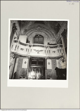 Vorderseite von Sopr. BAS ROMA [https://www.deutsche-digitale-bibliothek.de/content/lizenzen/rv-ez/] Gesù Nazareno - Eingangswand, bh543202_recto. Foto.