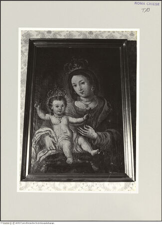 Vorderseite von Sopr. BAS ROMA [https://www.deutsche-digitale-bibliothek.de/content/lizenzen/rv-ez/] Madonna mit Kind - , bh543217_recto. Foto.