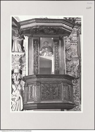 Vorderseite von Sigismondi, Roberto [https://www.deutsche-digitale-bibliothek.de/content/lizenzen/rv-fz/] Kanzel - Ansicht der Kanzel, bh544023_recto. Foto: Sigismondi, Roberto.