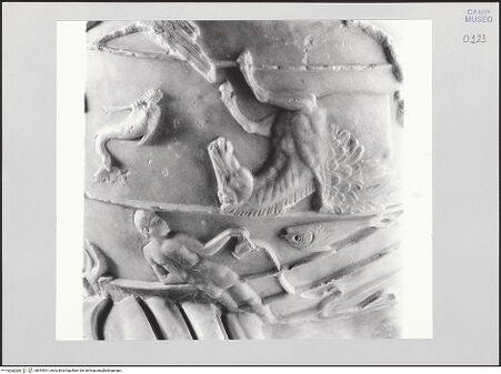 Vorderseite von Pedicini, Luciano [https://www.deutsche-digitale-bibliothek.de/content/lizenzen/rv-ez/] Atlas Farnese (Atlante Farnese) - Globus, Detail hinten, bh544541_recto. Foto: Pedicini, Luciano.