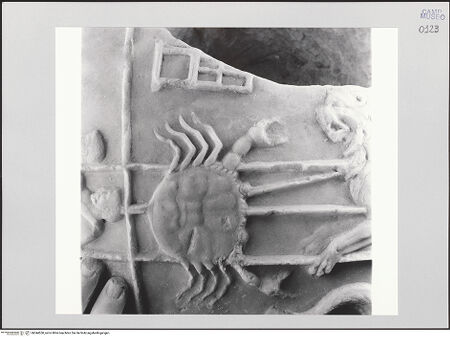 Vorderseite von Pedicini, Luciano [https://www.deutsche-digitale-bibliothek.de/content/lizenzen/rv-ez/] Atlas Farnese (Atlante Farnese) - Globus, Detail linke Seite, bh544550_recto. Foto: Pedicini, Luciano.