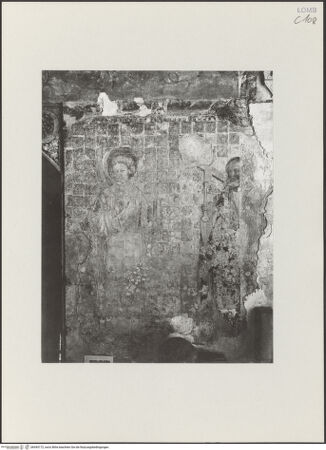 Vorderseite von ICCD [https://www.deutsche-digitale-bibliothek.de/content/lizenzen/rv-ez/] FreskenausstattungHeilige - Johannes der Evangelist (?) und Petrus, bh545172_recto. Foto.