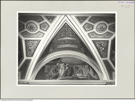 Vorderseite von Bibliotheca Hertziana [https://www.deutsche-digitale-bibliothek.de/content/lizenzen/rv-fz/] Die sieben Tugenden und die Werke der BarmherzigkeitUnrecht ertragen: Hiobs Buße (Hiob 42,6) - , bh545562_recto. Foto.