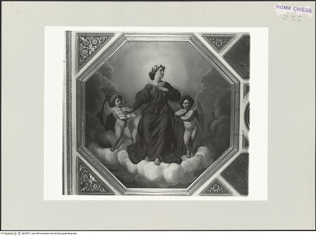 Vorderseite von Bibliotheca Hertziana [https://www.deutsche-digitale-bibliothek.de/content/lizenzen/rv-fz/] Die sieben Tugenden und die Werke der BarmherzigkeitDie Hoffnung - , bh545571_recto. Foto.