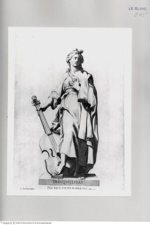 Vorderseite von unbekannt [http://creativecommons.org/publicdomain/mark/1.0/] Die TugendenTafel (11): Tranquilitas - , bh548166. Foto.