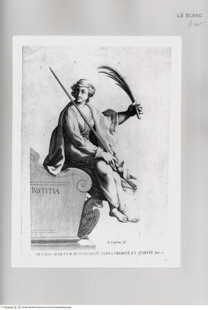 Vorderseite von unbekannt [http://creativecommons.org/publicdomain/mark/1.0/] Die TugendenTafel (13): Iustitia - , bh548168. Foto.