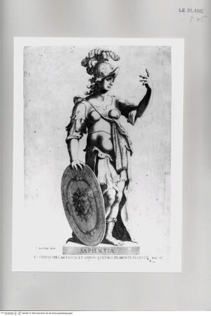 Vorderseite von unbekannt [http://creativecommons.org/publicdomain/mark/1.0/] Die TugendenTafel (2): Sapientia - , bh548172. Foto.