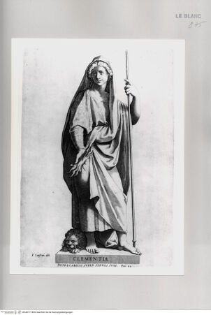 Vorderseite von unbekannt [http://creativecommons.org/publicdomain/mark/1.0/] Die TugendenTafel (6): Clementia - , bh548175. Foto.