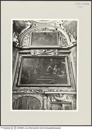 Vorderseite von Bibliotheca Hertziana [http://creativecommons.org/licenses/by-nc-sa/4.0/] San Lorenzo in LucinaCappella Ruspoli (Cappella Alaleone) - Detail: rechte Wand, bh550981_recto. Foto: Schmidt, Hans Werner.