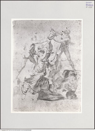 Vorderseite von Archiv? [https://www.deutsche-digitale-bibliothek.de/content/lizenzen/rv-ez/] Der Farnesische Stier (Toro Farnese) - Gesamtansicht, bh551035_recto. Foto.