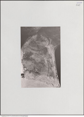 Vorderseite von unbekannt [https://www.deutsche-digitale-bibliothek.de/content/lizenzen/rv-fz/] Hand Gottes und zwei Engel - Detail links: Engel (vor der Restaurierung), bh551216_recto. Foto.