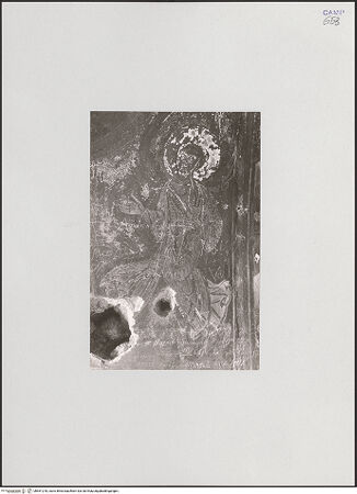 Vorderseite von unbekannt [https://www.deutsche-digitale-bibliothek.de/content/lizenzen/rv-fz/] Zyklus der oberen KapelleChristusbüste zwischen vier Engeln - Engel (vor der Restaurierung), bh551218_recto. Foto: Belting, Hans.