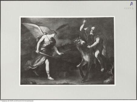 Vorderseite von Staatliche Museen zu Berlin - Preußischer Kulturbesitz [https://www.deutsche-digitale-bibliothek.de/content/lizenzen/rv-ez/] Der Prophet Bileam mit der Eselin - , bh554891_recto. Foto: Anders, Jörg P..