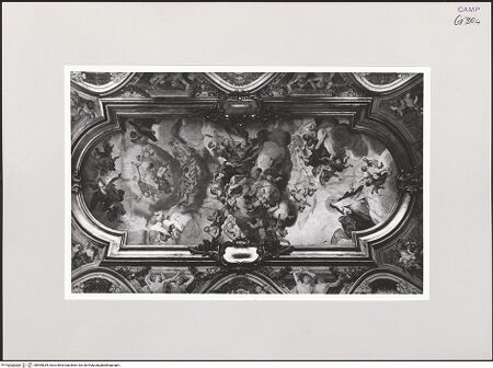 Vorderseite von Bibliotheca Hertziana [https://www.deutsche-digitale-bibliothek.de/content/lizenzen/rv-fz/] Mystische Vermählung der heiligen Katharina - Gesamtansicht des Mittelfeldes, bh555639_recto. Foto.