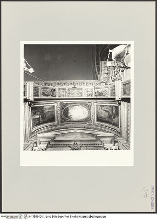 Vorderseite von Sopr. BAS ROMA [https://www.deutsche-digitale-bibliothek.de/content/lizenzen/rv-ez/] Santissima Trinità dei PellegriniCappella di San Gregorio Magno - Wölbung, bh555942-1_recto. Foto.