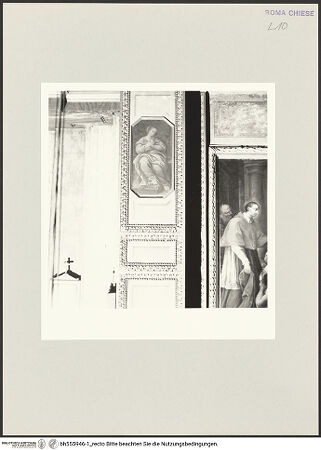 Vorderseite von Sopr. BAS ROMA [https://www.deutsche-digitale-bibliothek.de/content/lizenzen/rv-ez/] KapellenausmalungVier Tugenden - linker Pilaster, oben: Humilitas, bh555946-1_recto. Foto.