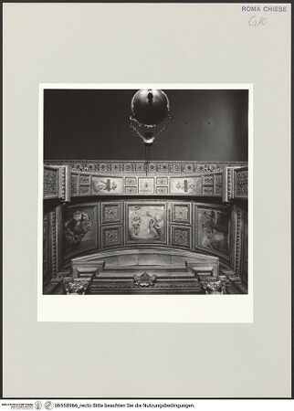 Vorderseite von Sopr. BAS ROMA [https://www.deutsche-digitale-bibliothek.de/content/lizenzen/rv-ez/] Santissima Trinità dei PellegriniCappella di San Filippo Neri - Wölbung, bh555966_recto. Foto.