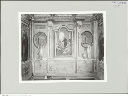Vorderseite von Sopr. BAS ROMA [https://www.deutsche-digitale-bibliothek.de/content/lizenzen/rv-ez/] Freskenzyklus mit Jesuitenheiligen - linke Seitenwand, bh556004_recto. Foto.
