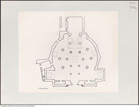 Vorderseite von ICCD [https://www.deutsche-digitale-bibliothek.de/content/lizenzen/rv-fz/] Santa Sofia - Grundriss, bh556250_recto. Foto.