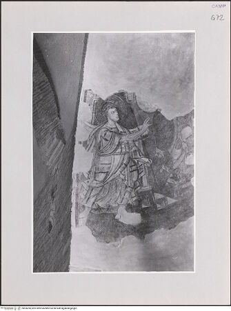 Vorderseite von unbekannt [https://www.deutsche-digitale-bibliothek.de/content/lizenzen/rv-ez/] Szenen aus den Geburtsgeschichten Johannes' des Täufers und Jesu sowie Fragmente weiterer FreskenLinke Seitenapsis: Verkündigung an Zacharias und Stummheit des Hohepriesters - Erzengel, bh556290_recto. Foto.