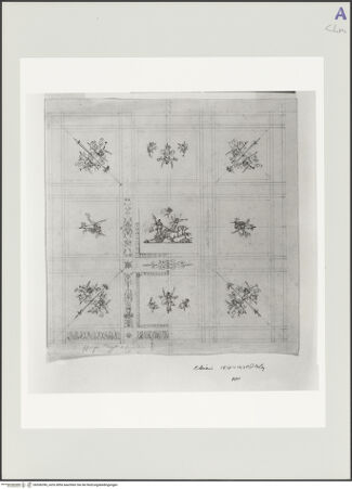 Vorderseite von Kunstgeschichtliches Institut Mainz [https://www.deutsche-digitale-bibliothek.de/content/lizenzen/rv-ez/] Sündenfall - Gesamtansicht des Arcosoliums; oben, Sockelvelum (um 900), bh556396_recto. Foto.