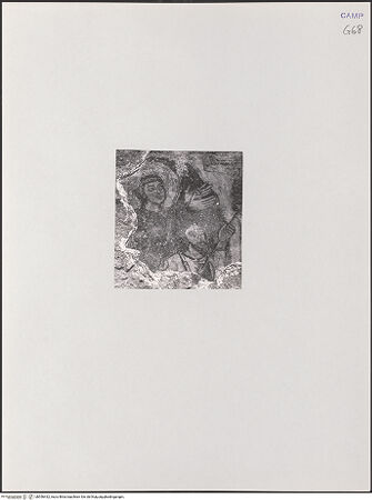 Vorderseite von unbekannt [https://www.deutsche-digitale-bibliothek.de/content/lizenzen/rv-ez/] FreskenzyklusPassionszyklus (Westwand und oberer Teil der Nordwand)Kreuzigung Christi - Maria und Longinus, bh556432_recto. Foto.