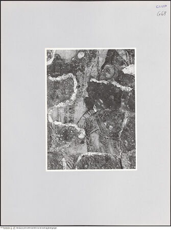 Vorderseite von Kunstgeschichtliches Institut Mainz [https://www.deutsche-digitale-bibliothek.de/content/lizenzen/rv-ez/] FreskenzyklusPassionszyklus (Westwand und oberer Teil der Nordwand)Kreuzigung Christi - Stephaton, bh556433_recto. Foto.