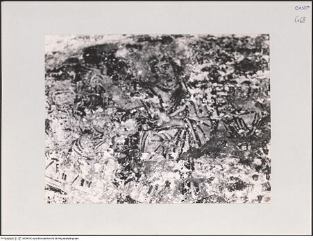 Vorderseite von unbekannt [https://www.deutsche-digitale-bibliothek.de/content/lizenzen/rv-ez/] FreskenzyklusPassionszyklus (Westwand und oberer Teil der Nordwand)Die Erscheinung vor den Aposteln im Beisein des Thomas - Detail: Christus, bh556445_recto. Foto.