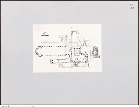 Vorderseite von unbekannt [https://www.deutsche-digitale-bibliothek.de/content/lizenzen/rv-ez/] Basilica dei Santi Martiri - Gesamtplan der Bauten um das Felixgrab, bh556470_recto. Foto.