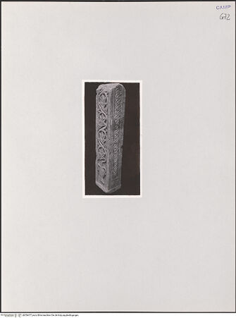 Vorderseite von unbekannt [https://www.deutsche-digitale-bibliothek.de/content/lizenzen/rv-ez/] Pfeiler mit floralem Ornament - Gesamtansicht von Pfeiler I, von der Seite, bh556477_recto. Foto.