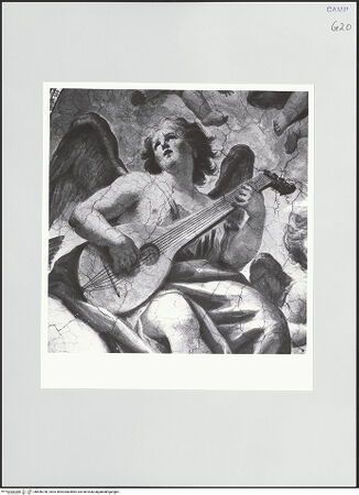 Vorderseite von Sigismondi, Roberto [http://creativecommons.org/licenses/by-nc-sa/4.0/] Triumph der Jungfrau Maria und der Tugenden - Detail: Engel mit Laute, bh556736_recto. Foto: Sigismondi, Roberto.